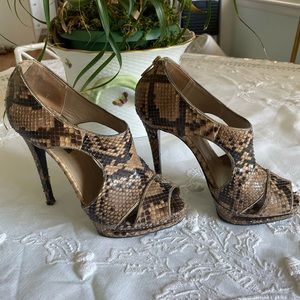 Authentic python stilettos